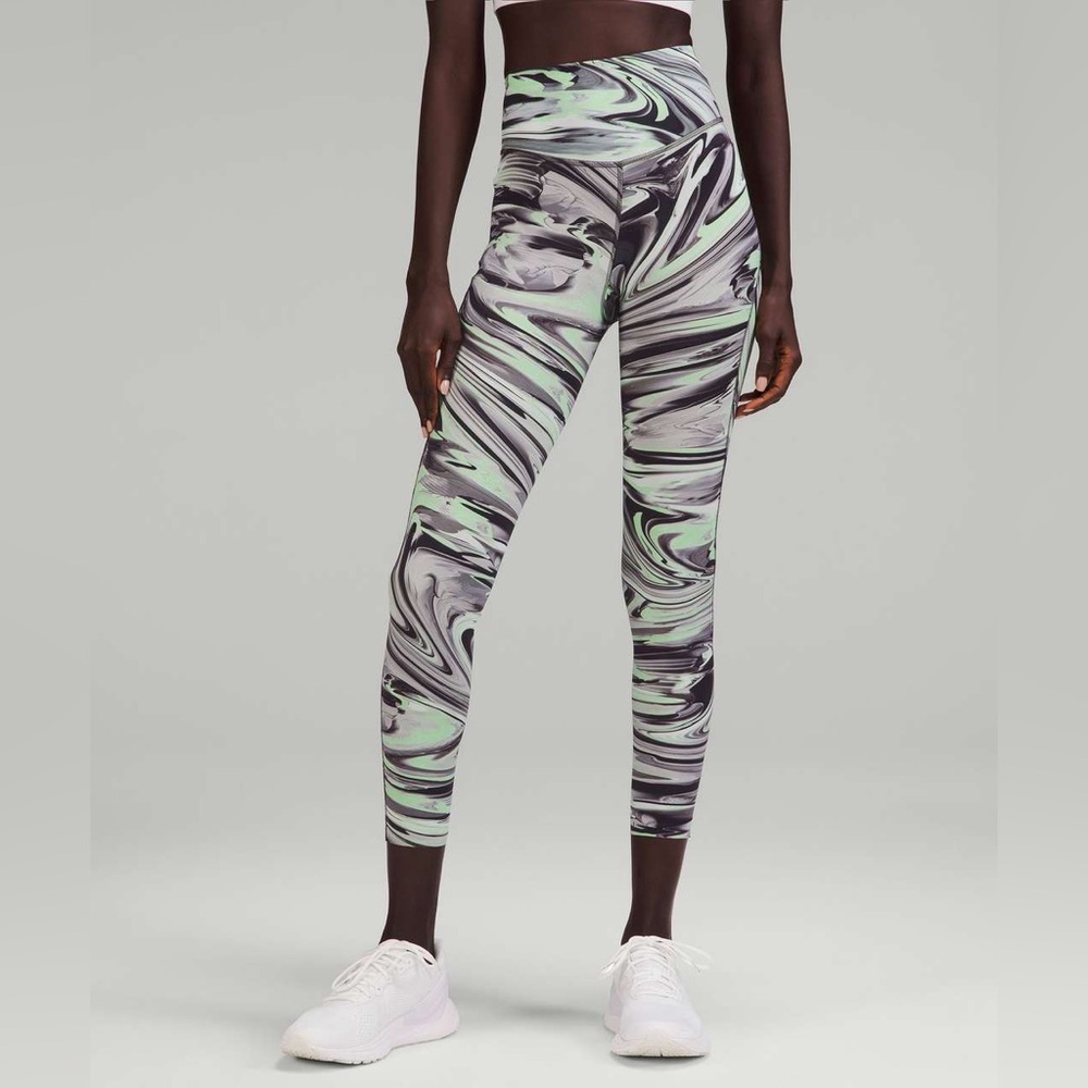 Lululemon Base Pace High-Rise Running Tight 25" - Paint Glide Warp Multi Legging